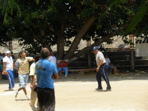 Locals playing a ball game