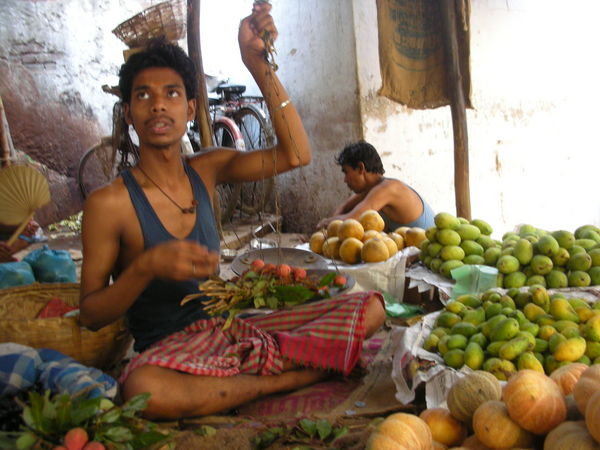 Vegetable man Varanasi