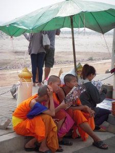 Monks on Mekong