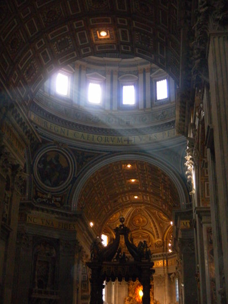 Light in Vatican Cathedral