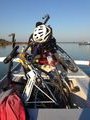 Bikes on a boat 