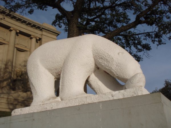 Polar bear statue?