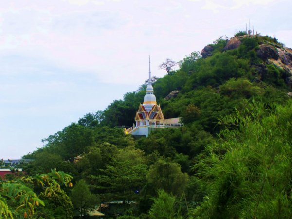 Wat nestled into trees atop Khao Takiab (Chopstick or Monkey Mountain)
