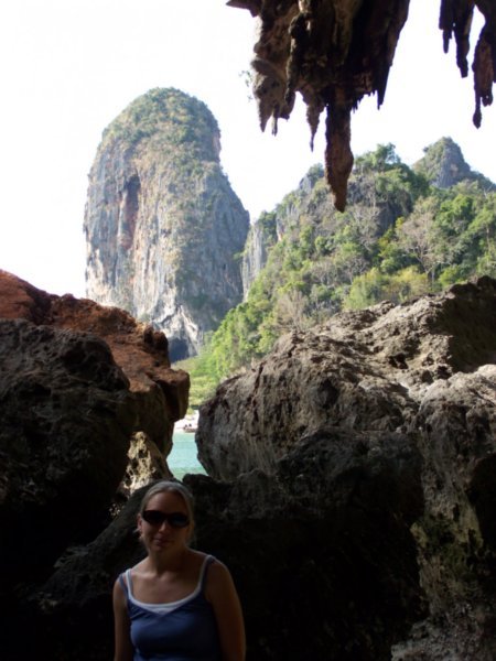 From within cave above Ao Phra Nang 