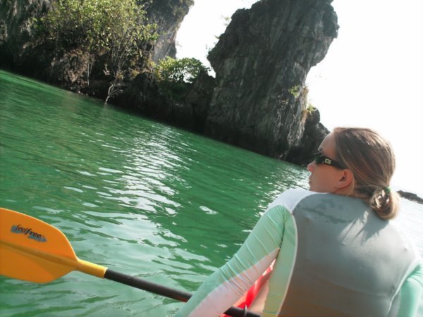 Sea kayaking around . . .