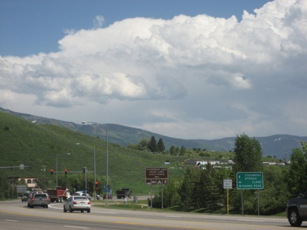Looking back at Steamboat Springs