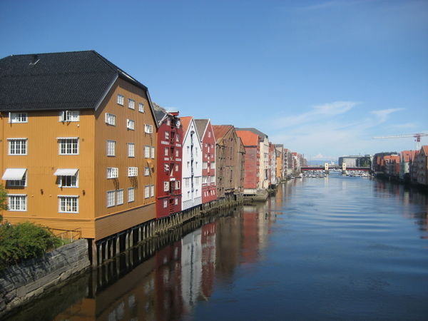 The canal in Trondheim. 