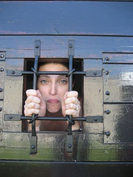 Locked up in the fortress jail