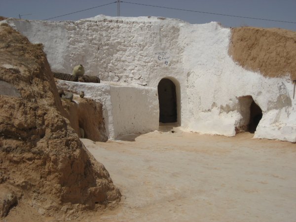 A Berber troglodyte home. 