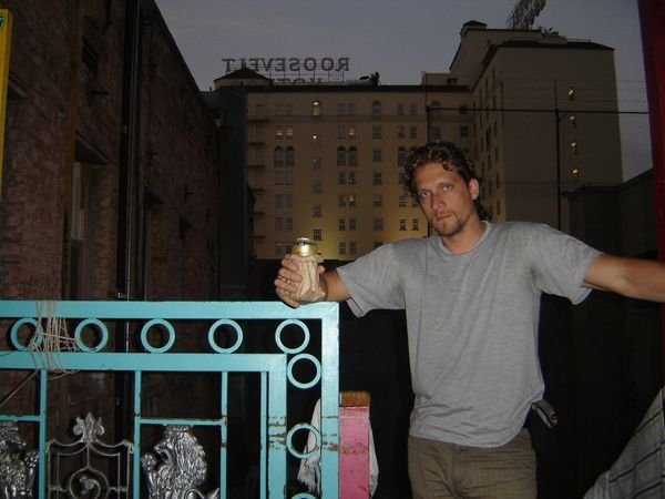 Rob with Roosevelt Hotel in Background | Photo