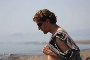 Rob at beach in Loreto