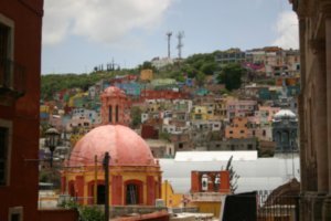 view from our 2nd hotel in Guanajuato