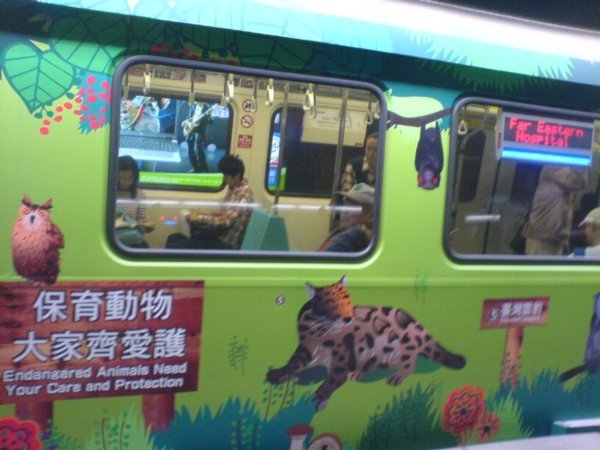 i saw the new painting MRT train