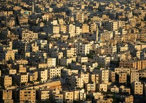 The hilly neighborhoods of Amman...