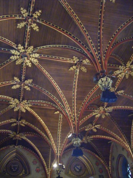 ceiling of the gothic hall