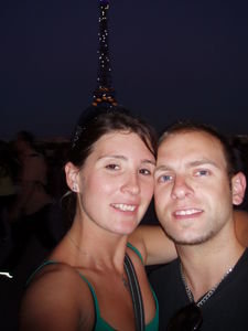 alex and i @ the eiffel tower