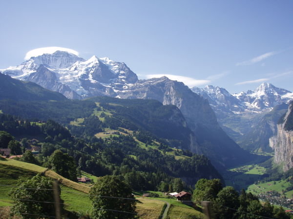 the view on the way up jungfrau