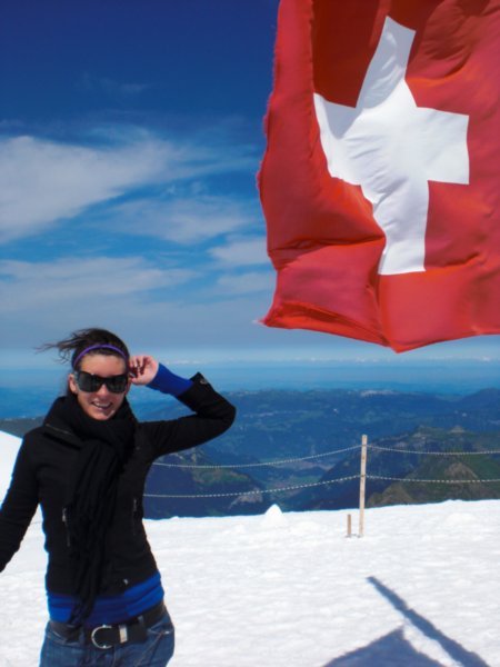 on top of Jungfrau - switzerland