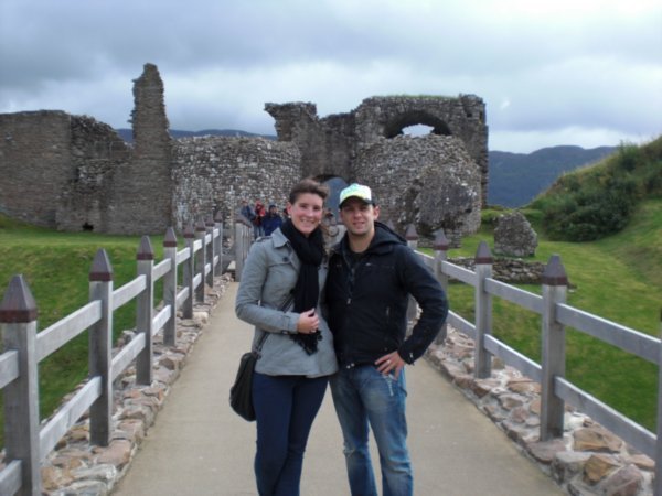 Alex and I @ Urquart Castle - Scotland