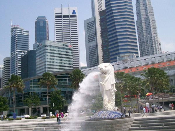 Merlion and the skylight