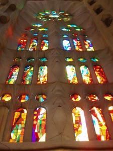 Window inside Sagrada Familia 