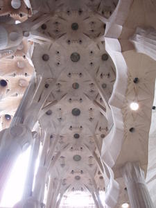Roof inside Sagrada Familia 