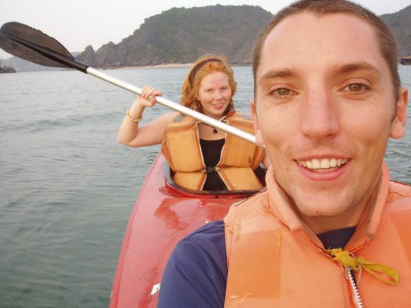 Self portrait of us kayaking