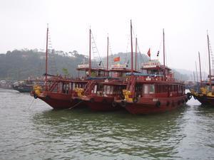 Halong Bay Junk boats