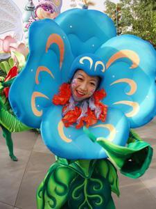 Parade flower girl