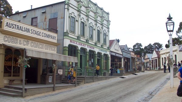 the 'street' at Sovereign Hill - Ballarat