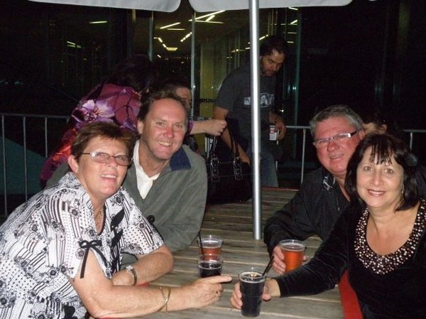 NY Eve drinks in Federation Square
