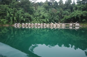 Bamboo Floating Huts