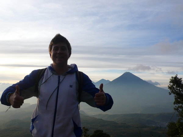 Luke up the Pacaya Volcano