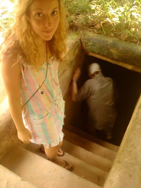 Going in the Cu Chi tunnels...
