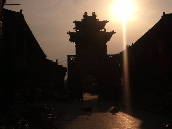 Sunset in Pingyao 