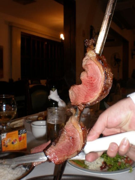 mmmm . .  steak