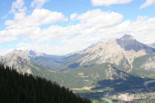 View of Banff from the Gondola