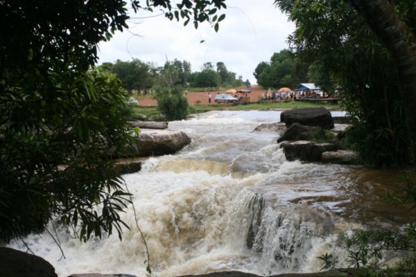 The local waterfall near Sihanoukville