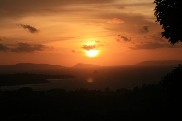 Beautiful sunset at Sihanoukville