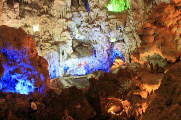 Caves on the way to Ha Long Bay