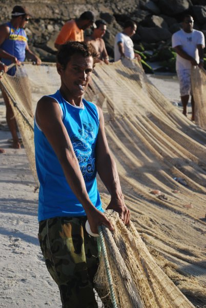 Fisherman and net