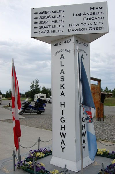 End of the Alaska Highway