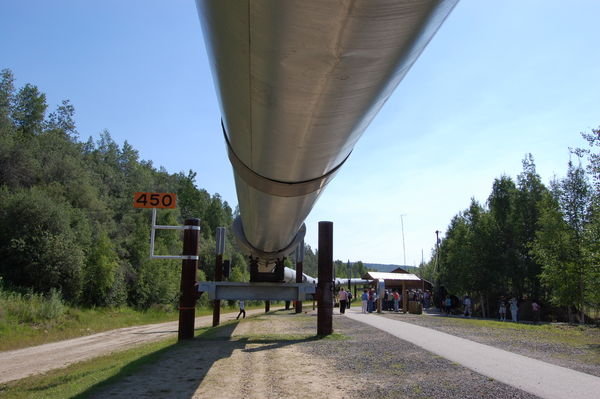 Mile 450 of Trans Alaska Pipeline