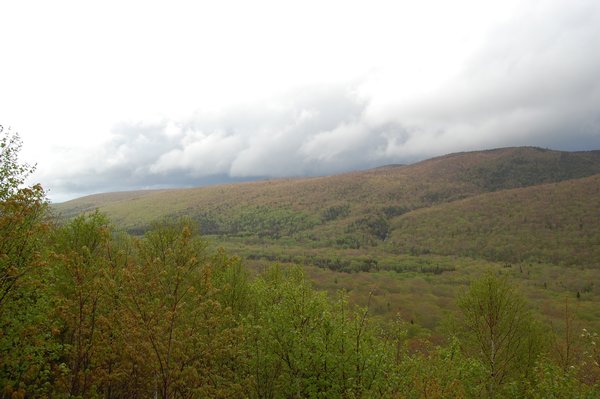 Crossing over Cape Breton Highlands