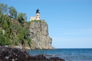 Split Rock Lighthouse from Lake Superior