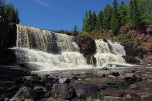 Middle Gooseberry Falls along the North Shore