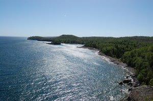 View of Lake Superior from Split Rock Lighthouse.