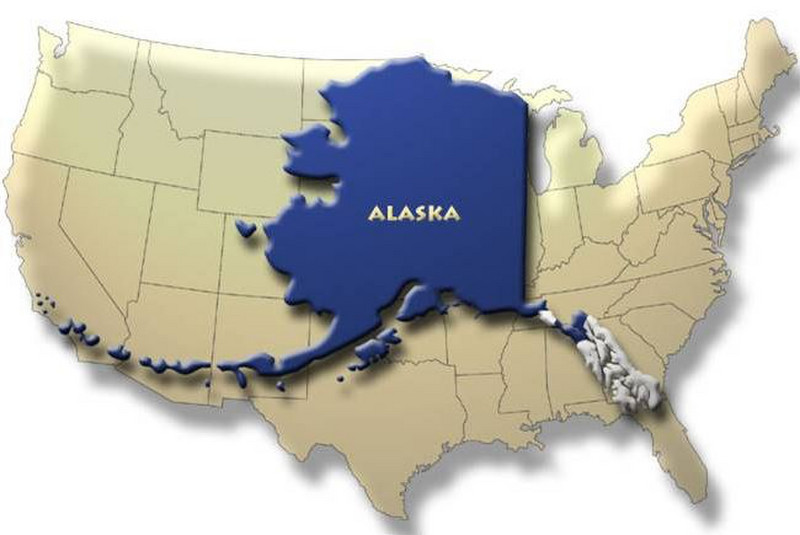 Alaska over Lower 48