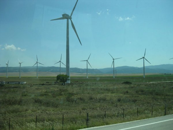 windmills abound downthe southern coast