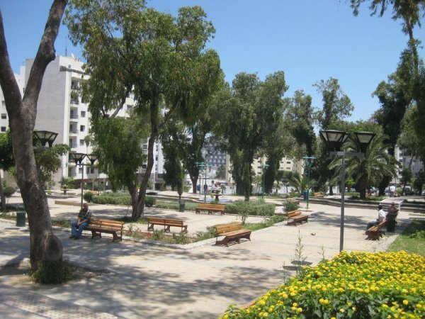 Plaza park in Tangier